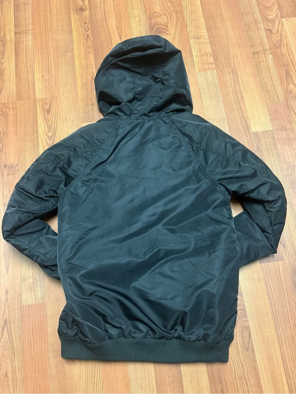 Obey Black Quilted Hooded Jacket
